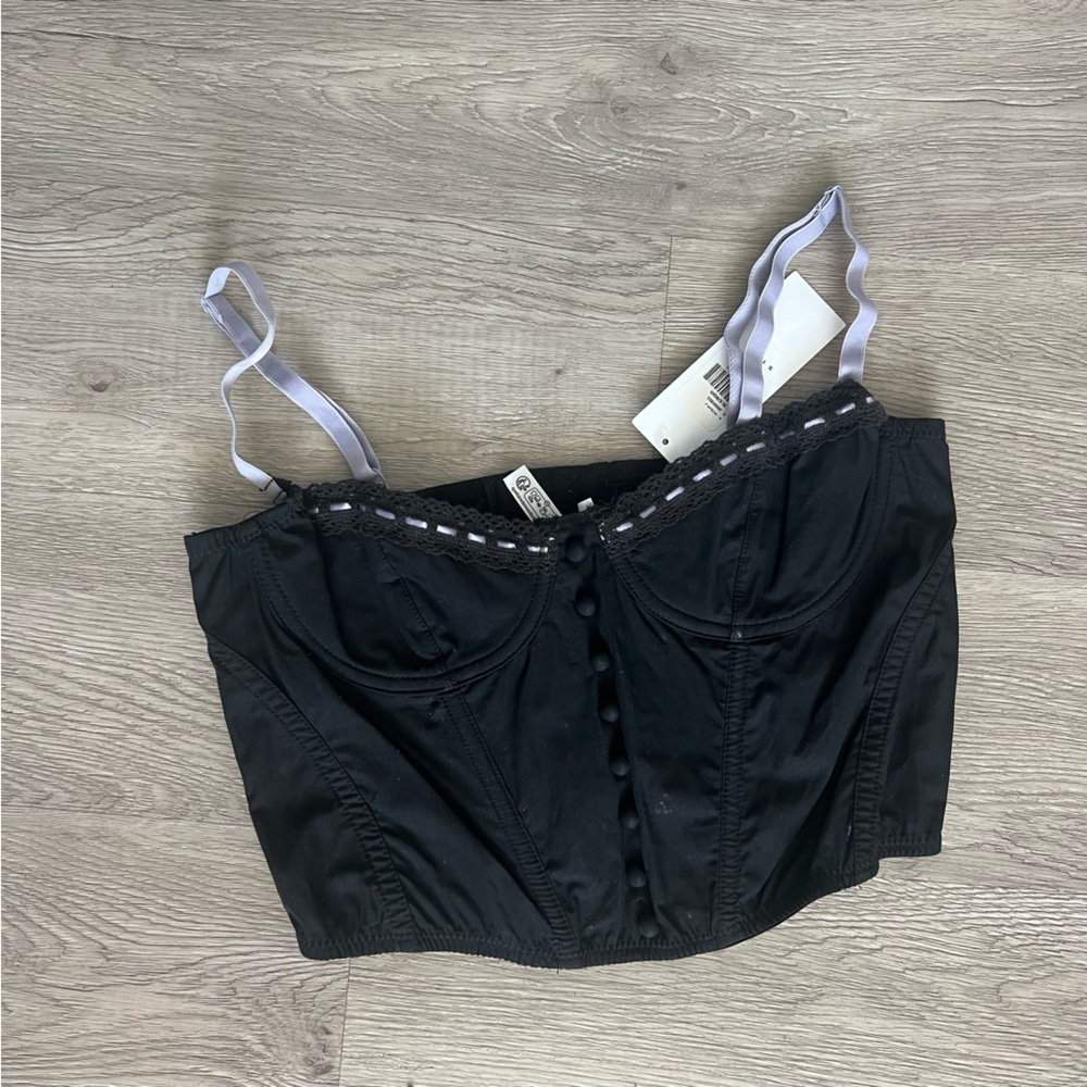 UO urban outfitters corset Elegant Black Women's Bustier Top